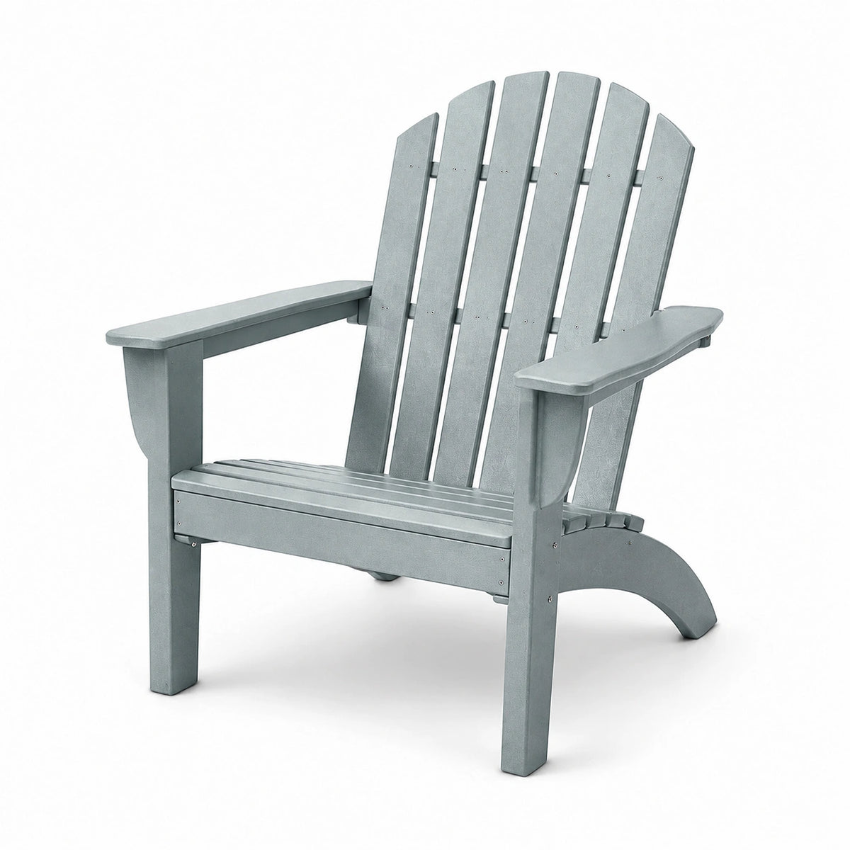 Sedia Adirondack in plastica riciclata grigio, 89x76x89 cm