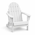 Sedia Adirondack in legno bianco per esterno