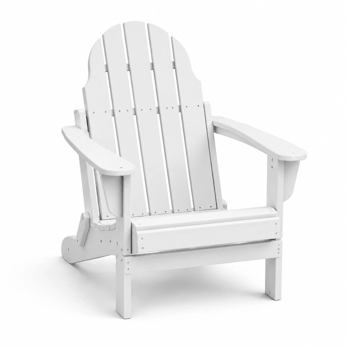 Sedia Adirondack in legno bianco per esterno