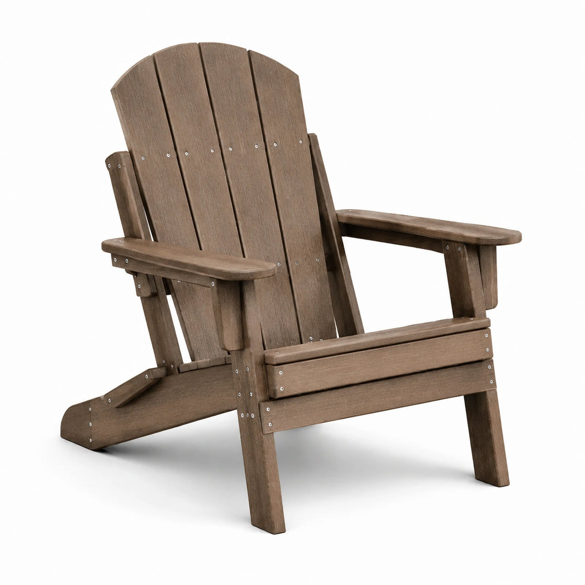 Sedia Adirondack in legno composito marrone 88x75x90 cm
