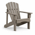 Sedia Adirondack in Legno di Colore Grigio